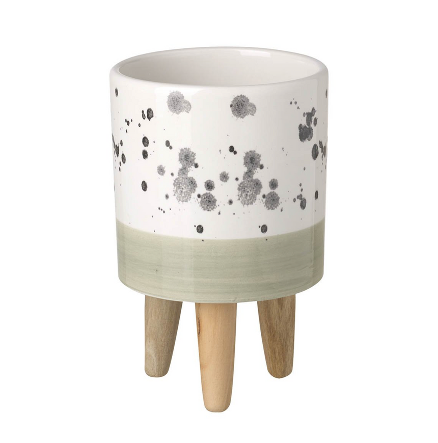 Parlane Living Splatter Planter Green