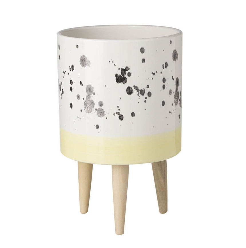 Parlane Living Splatter Planter Yellow