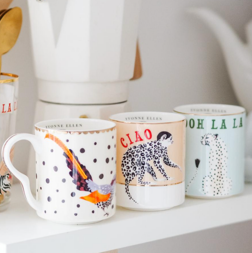 Yvonne Ellen Small Cheetah Mug