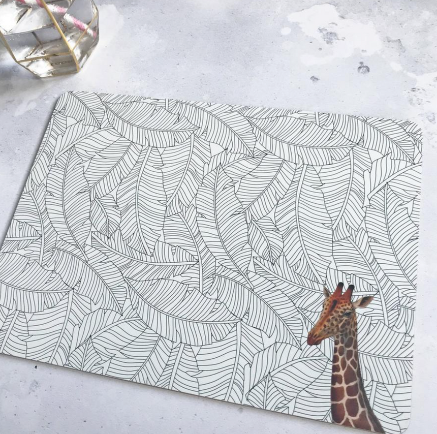 Yvonne Ellen Safari Animals Placemats (Set Of 4)