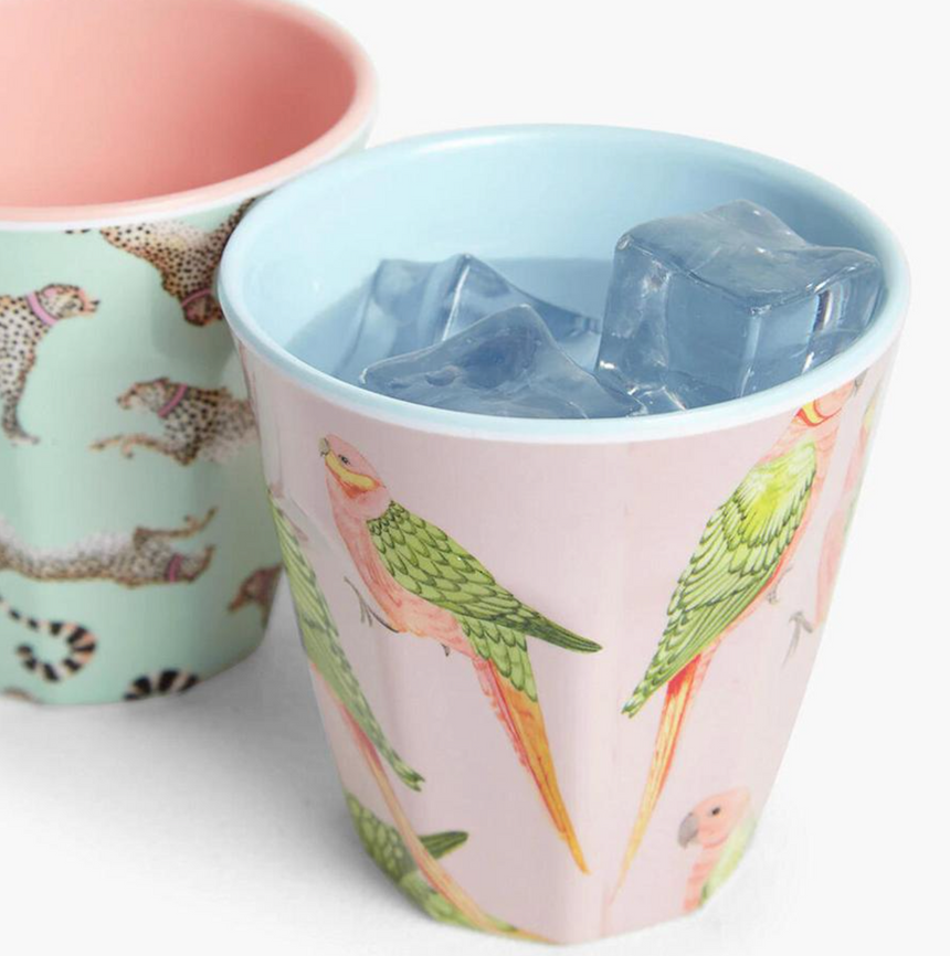 Yvonne Ellen Safari Melamine Picnic Tumblers (Set Of 4)