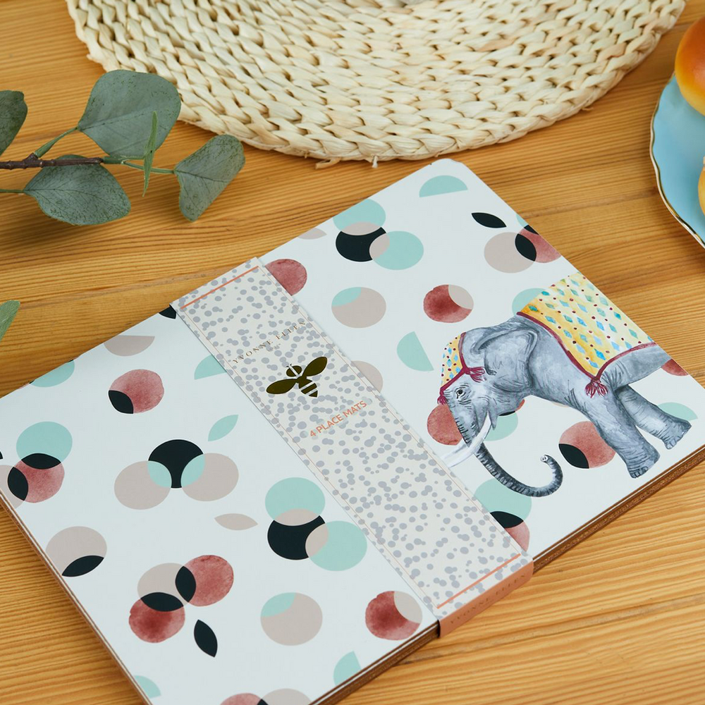 Yvonne Ellen Carnival Animals Placemats (Set Of 4)