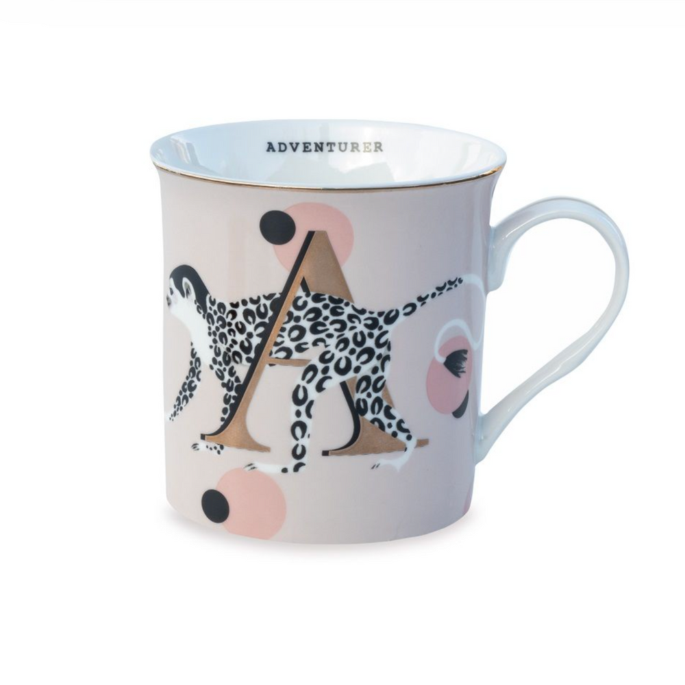 Yvonne Ellen Gold Edition Alphabet Mug Small