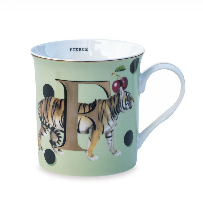 Yvonne Ellen Gold Edition Alphabet Mug Small