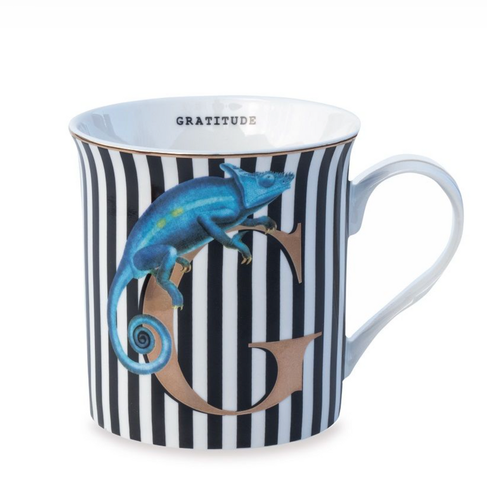 Yvonne Ellen Gold Edition Alphabet Mug Small