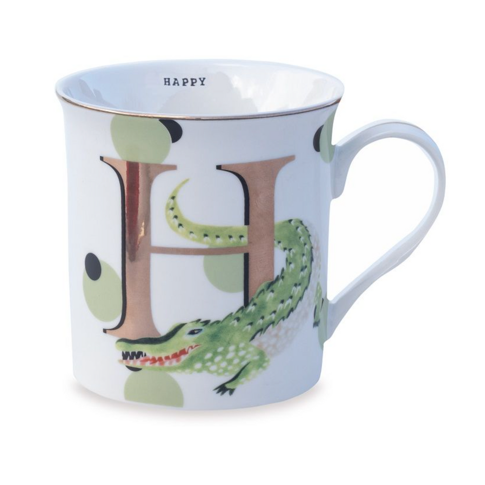 Yvonne Ellen Gold Edition Alphabet Mug Small