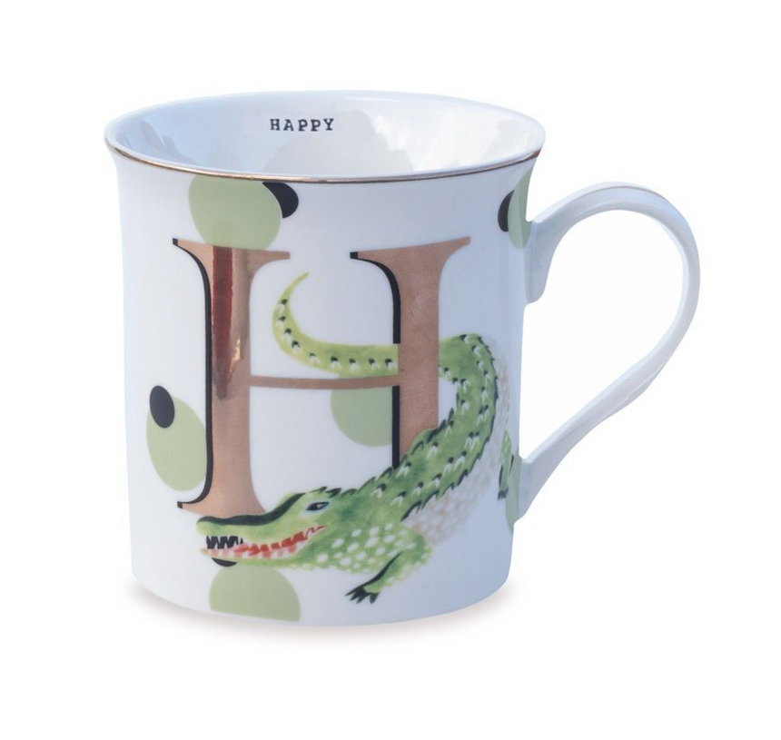 Yvonne Ellen Gold Edition Alphabet Mug Small