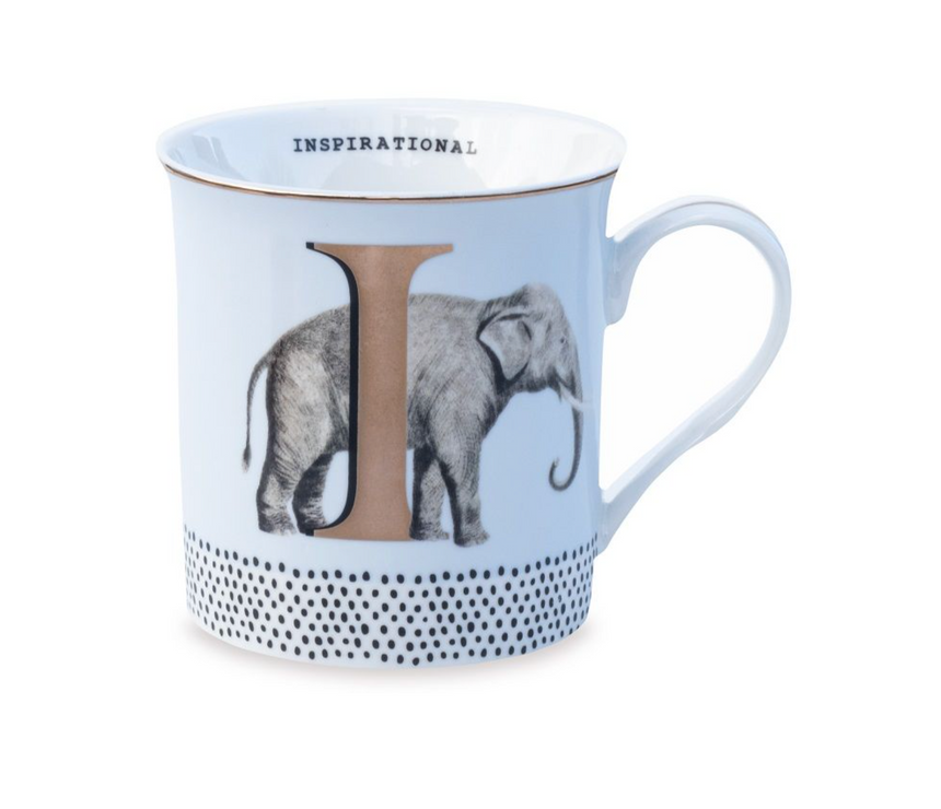 Yvonne Ellen Gold Edition Alphabet Mug Small