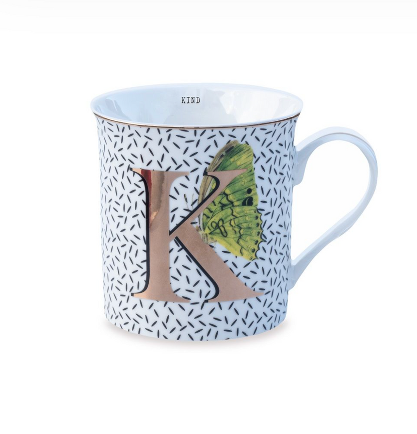 Yvonne Ellen Gold Edition Alphabet Mug Small