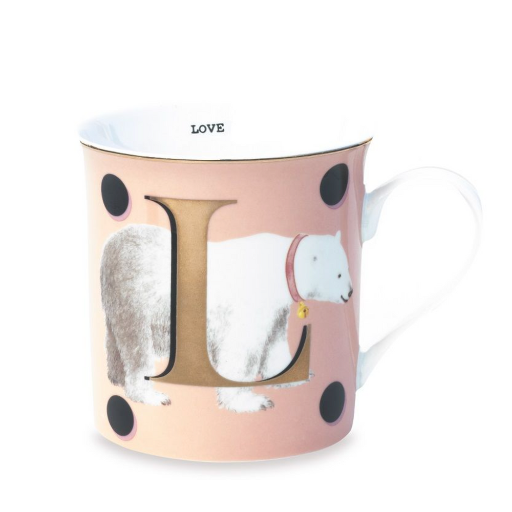 Yvonne Ellen Gold Edition Alphabet Mug Small