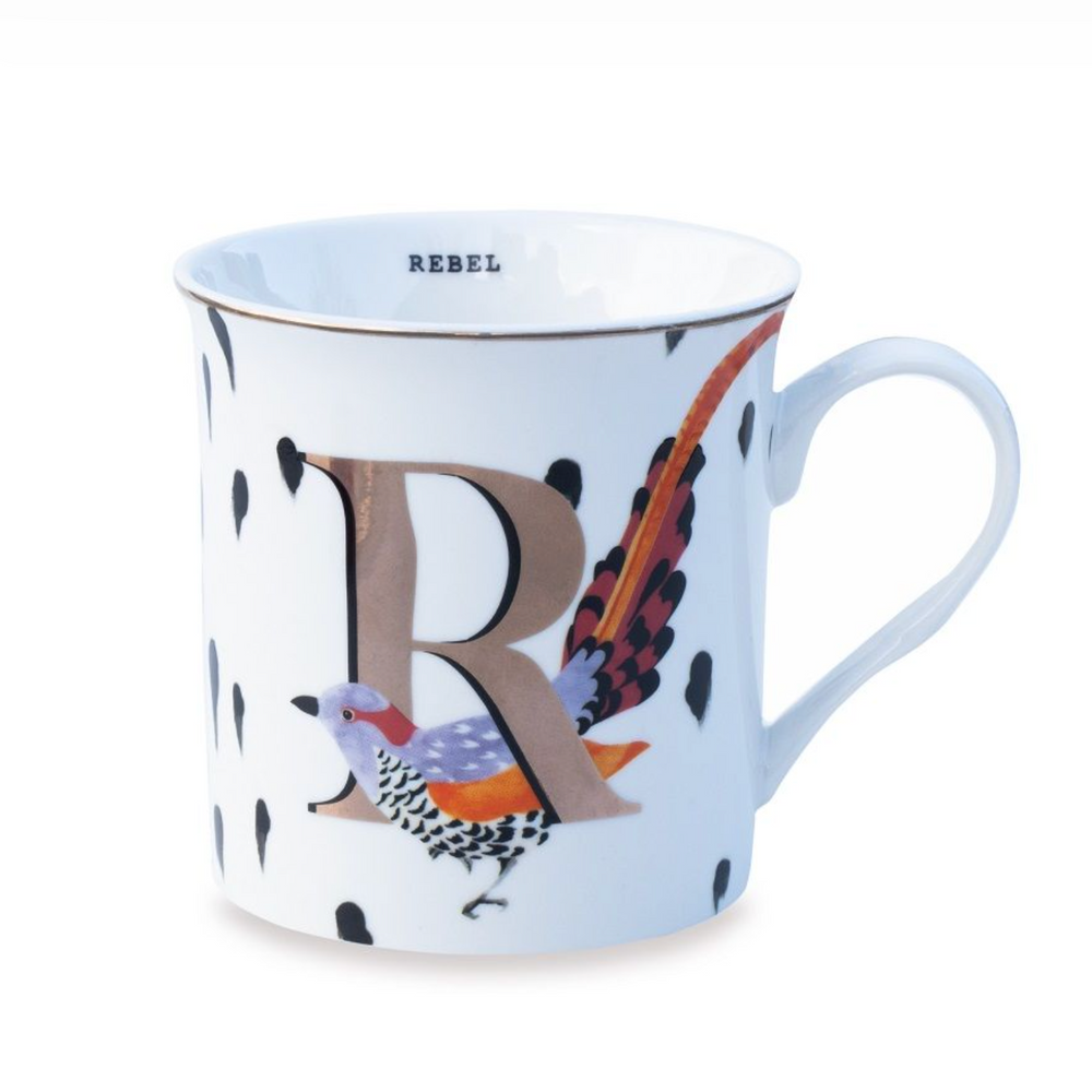 Yvonne Ellen Gold Edition Alphabet Mug Small