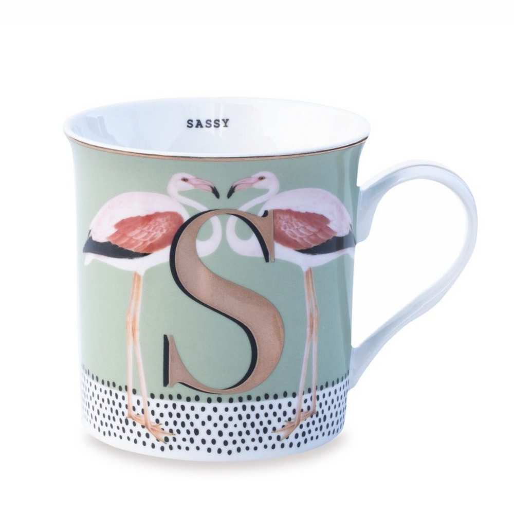 Yvonne Ellen Gold Edition Alphabet Mug Small