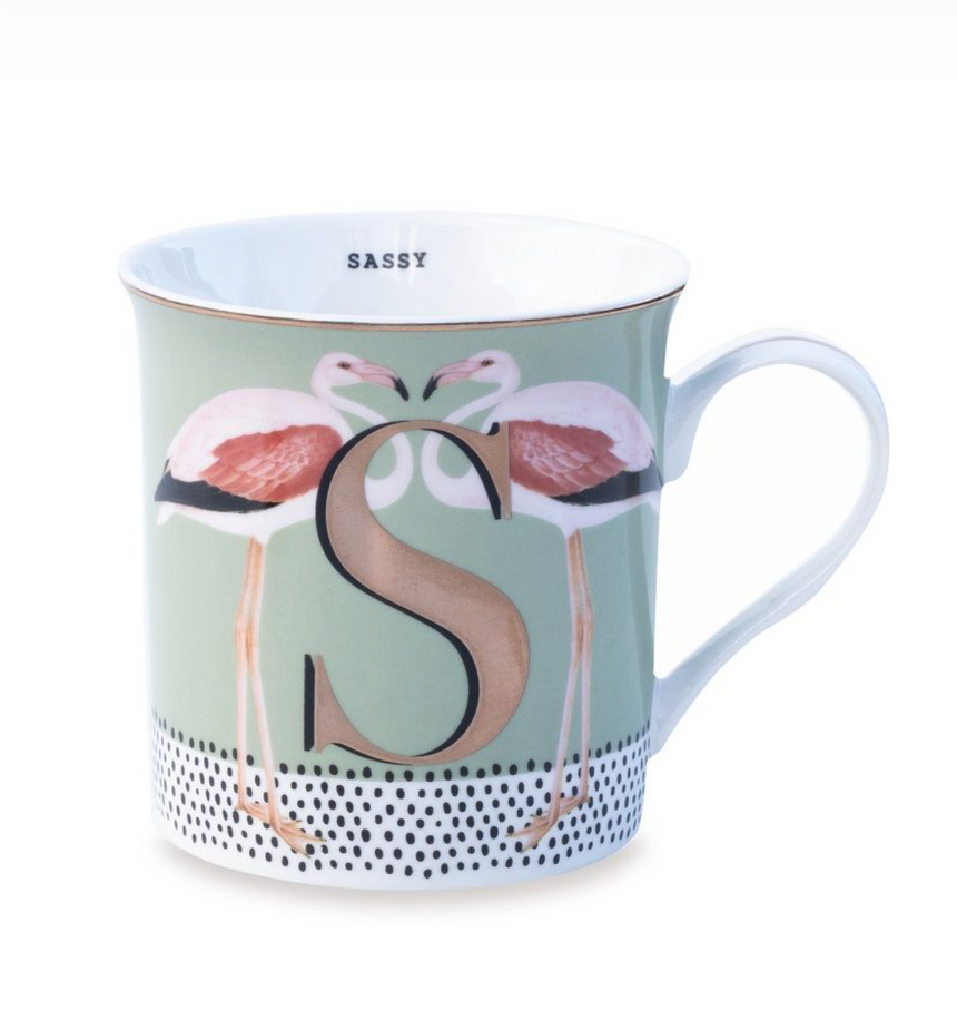 Yvonne Ellen Gold Edition Alphabet Mug Small