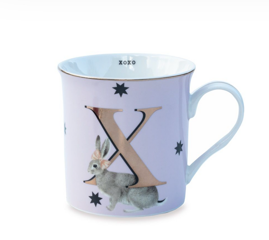 Yvonne Ellen Gold Edition Alphabet Mug Small