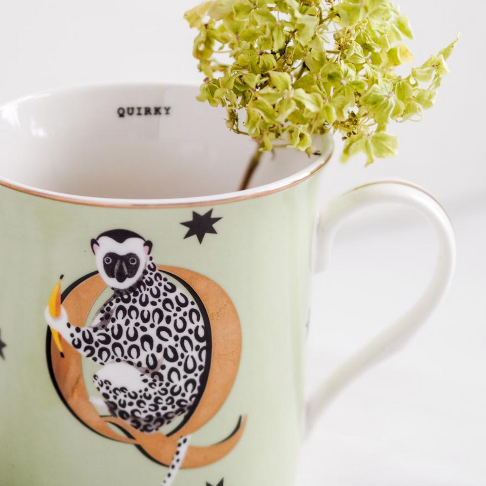 Yvonne Ellen Gold Edition Alphabet Mug Small