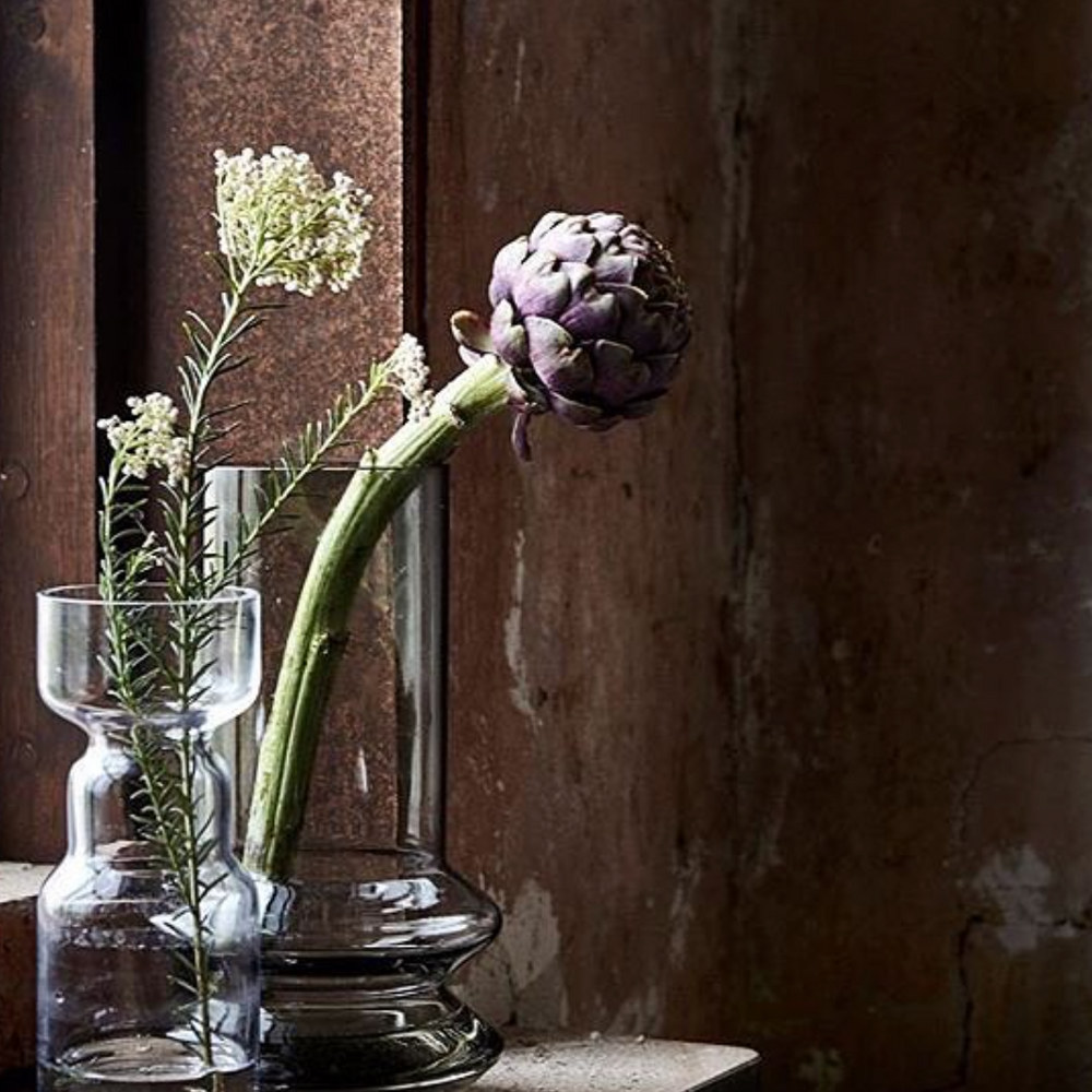 House Doctor Sapa Glass Vase Smoke Grey