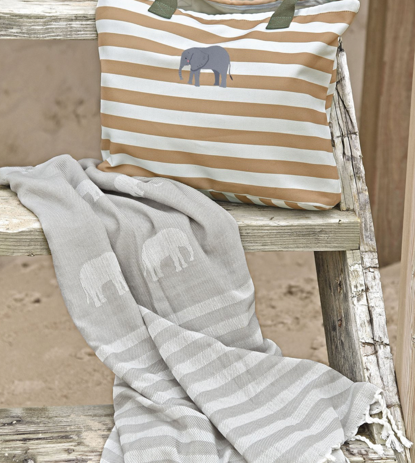 Sophie Allport Canvas Tote Bag ,Elephant