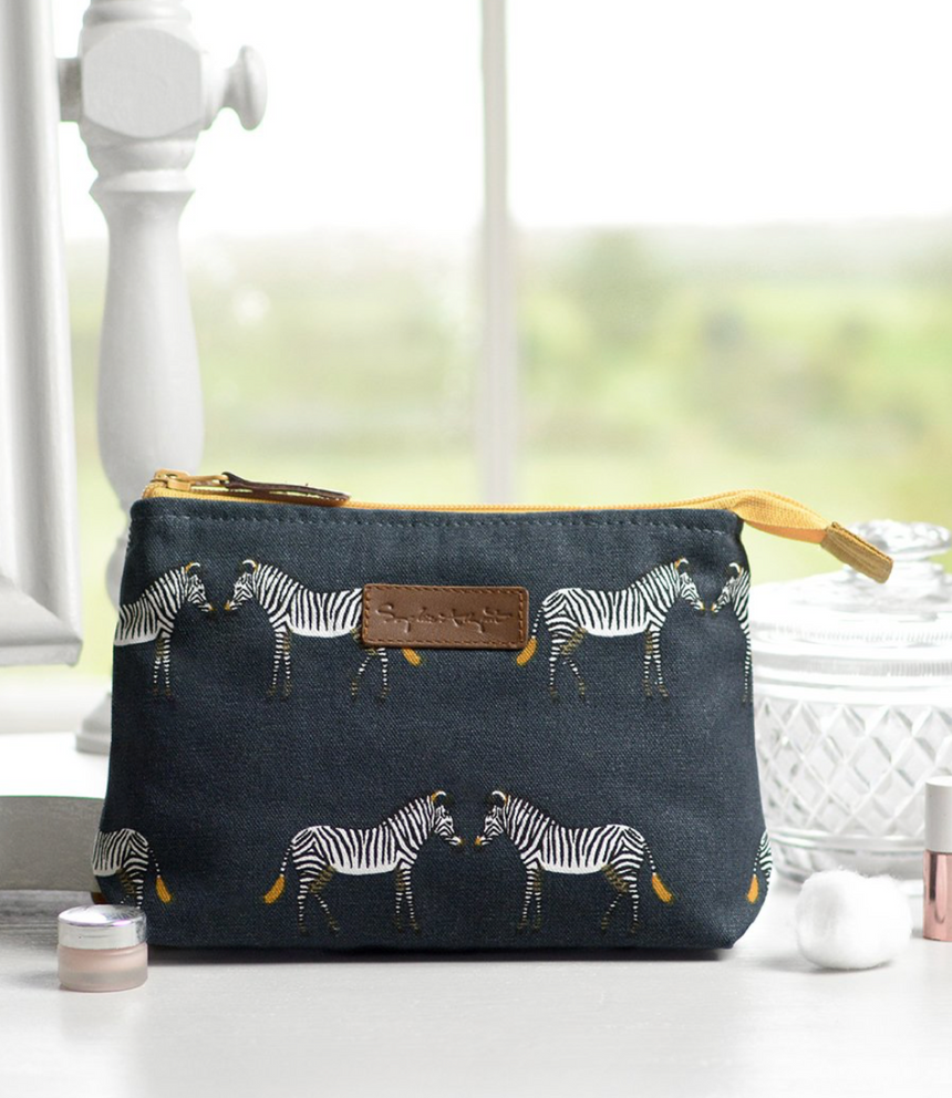 Sophie Allport Canvas Wash Bag Zebra