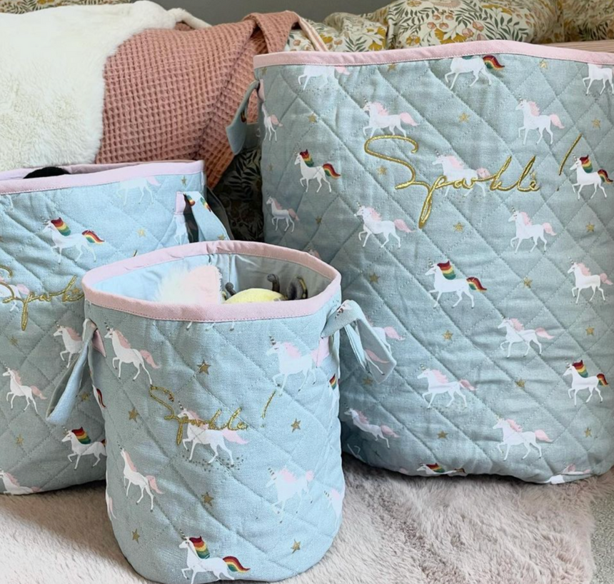 Sophie Allport Storage Basket Unicorns