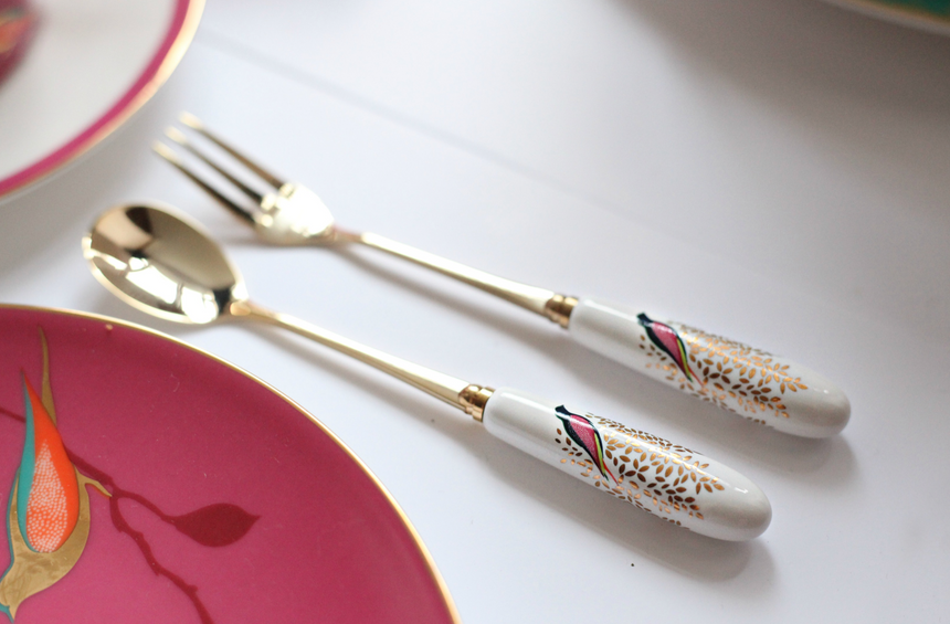 Sara Miller Chelsea Cake Fork Set