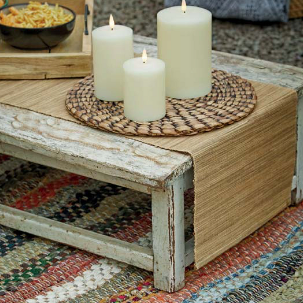 Walton & Co Aztec Chindi Cotton Rug, Red