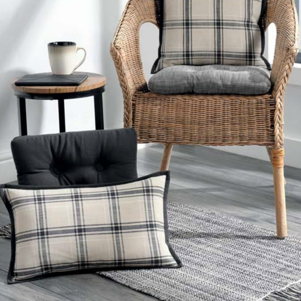 Walton & Co Chambray Cotton Rug Grey