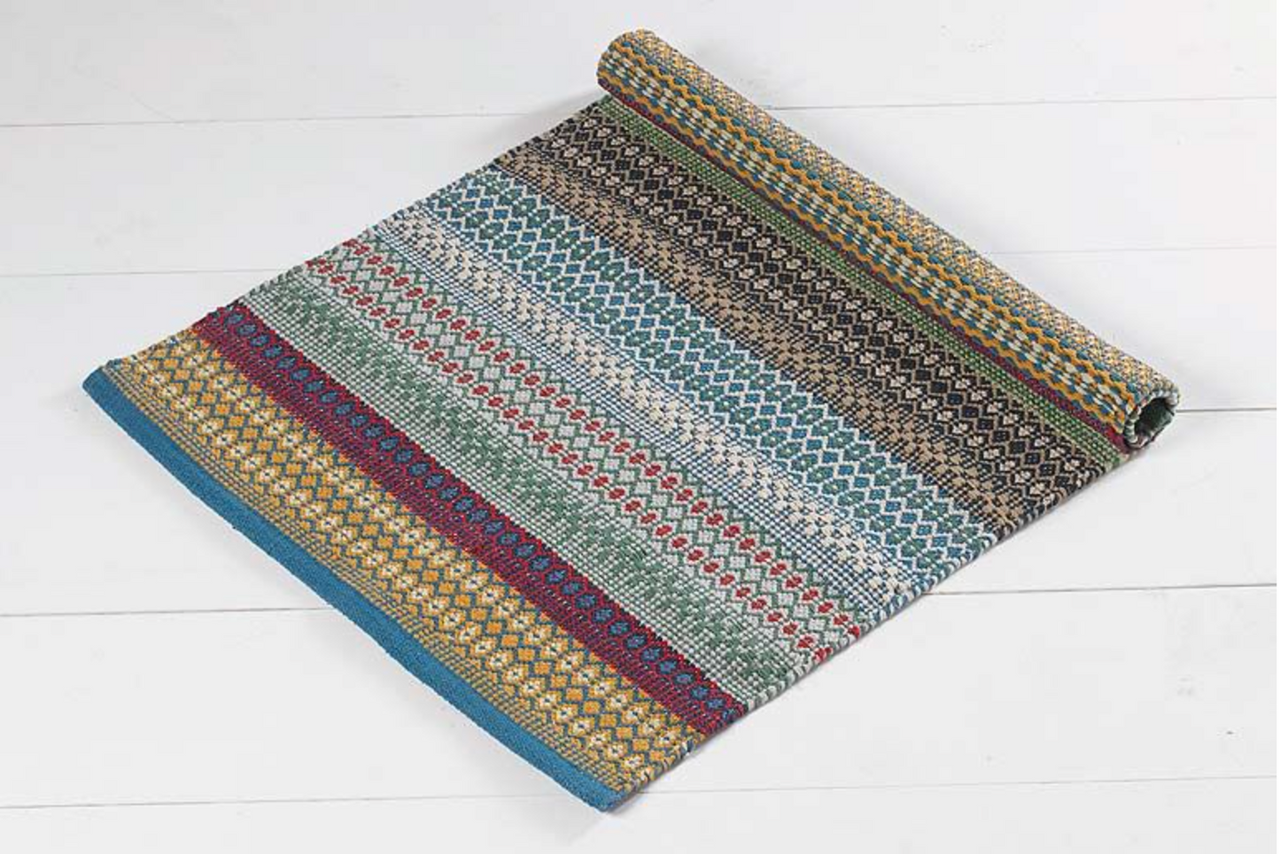 Walton & Co Cirrus Cotton Rug Rainbow