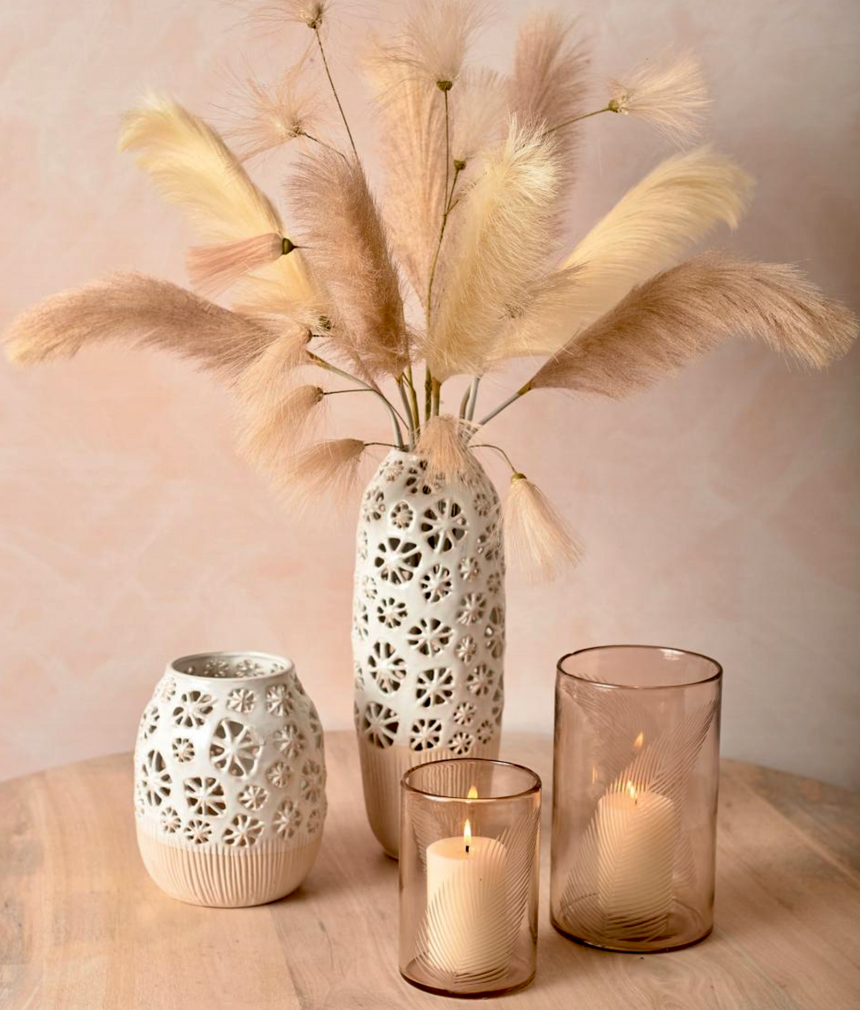 Parlane Living Itched Fern Candle Holder