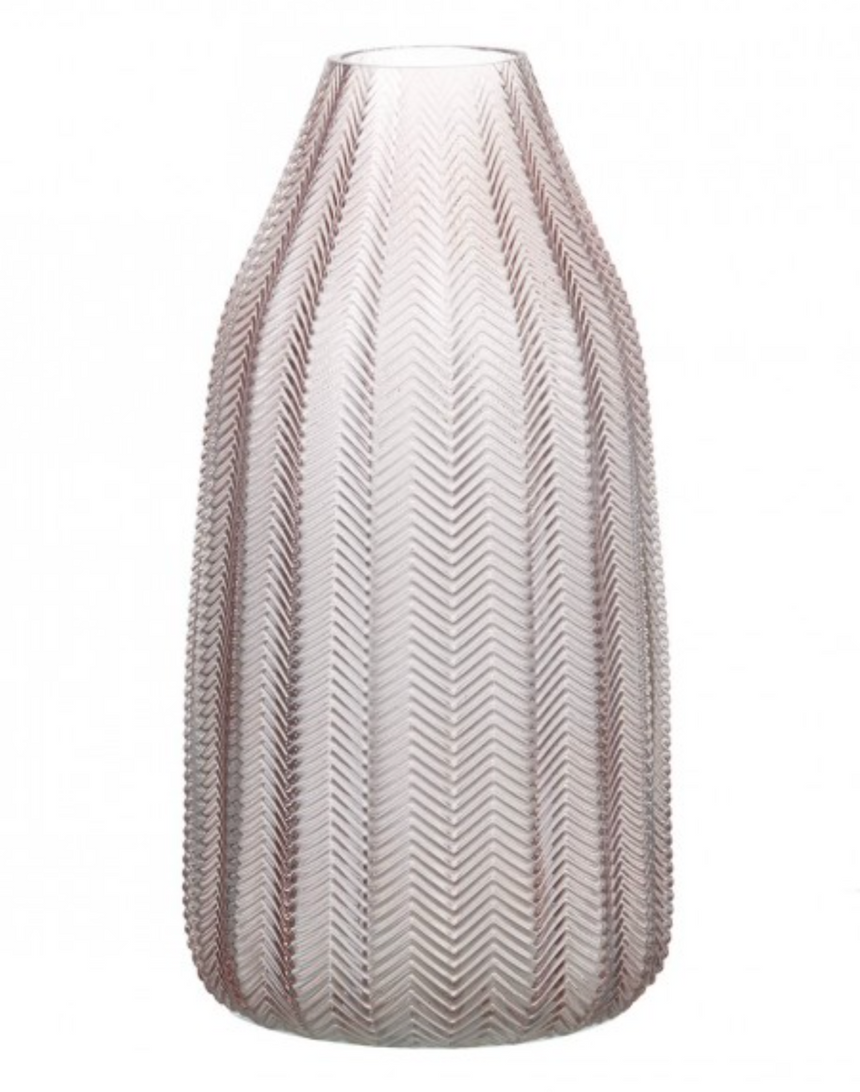 Parlane Living Louella Glass Vase Soft Pink