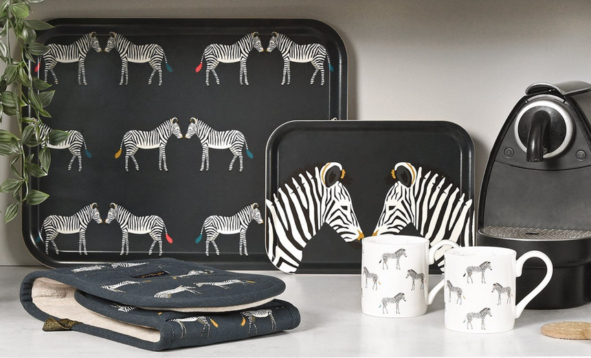 Sophie Allport  Mini Serving Tray, Zebra