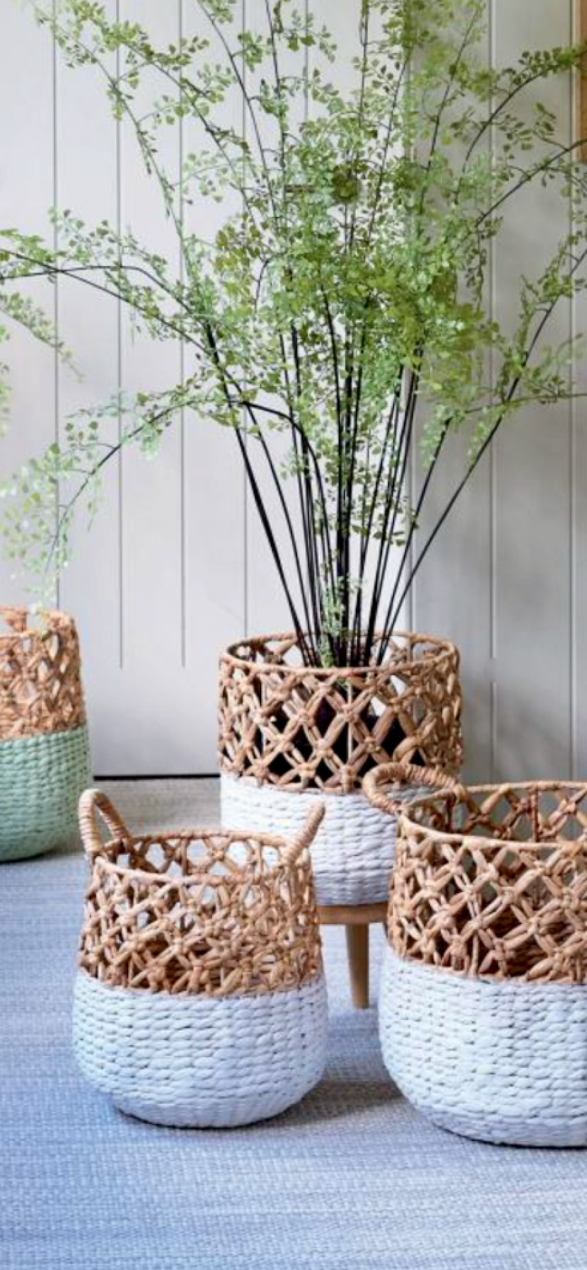 Parlane Living Lattice Pattern Planter White