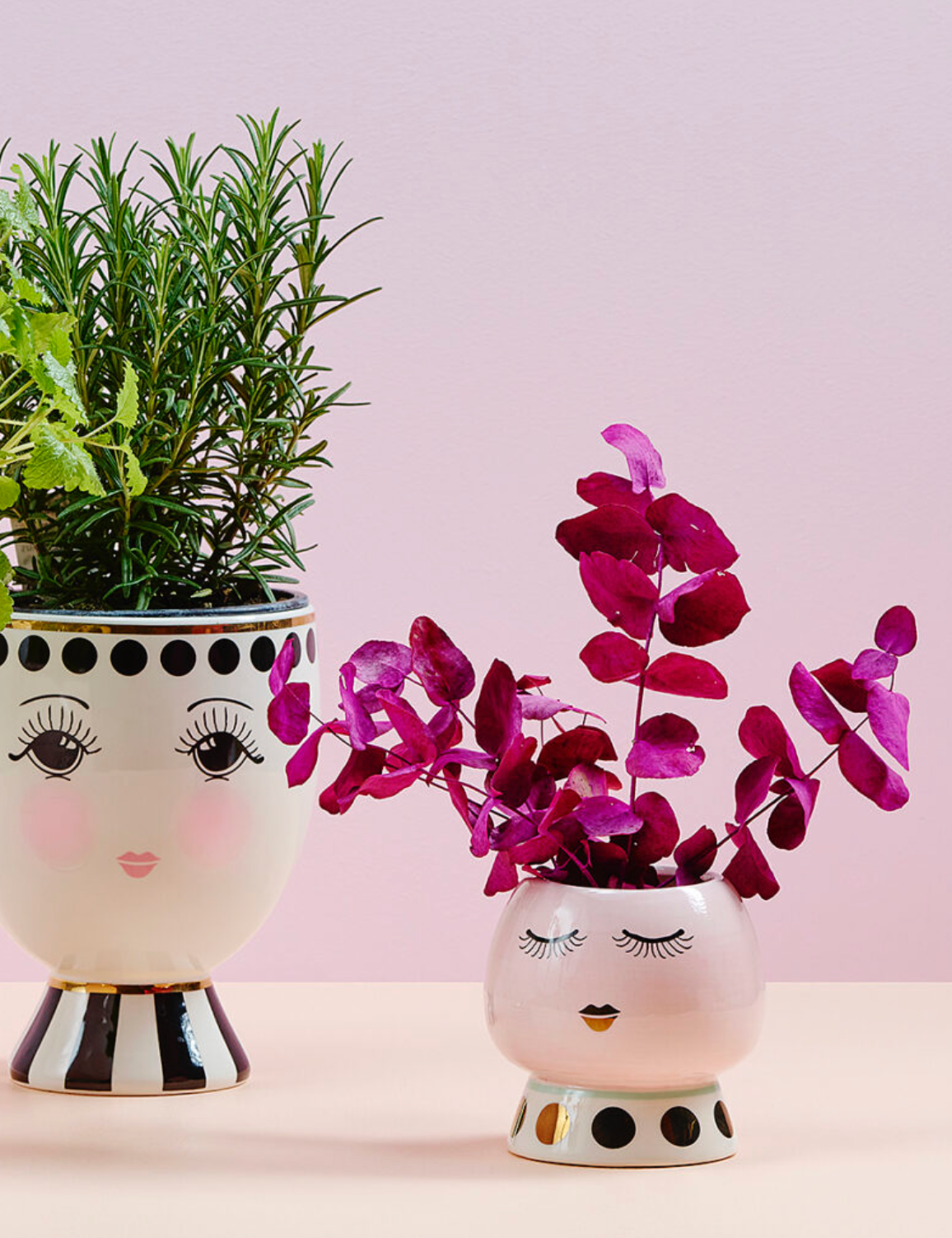Miss Etoile Ceramic Flower Pot Monochrome