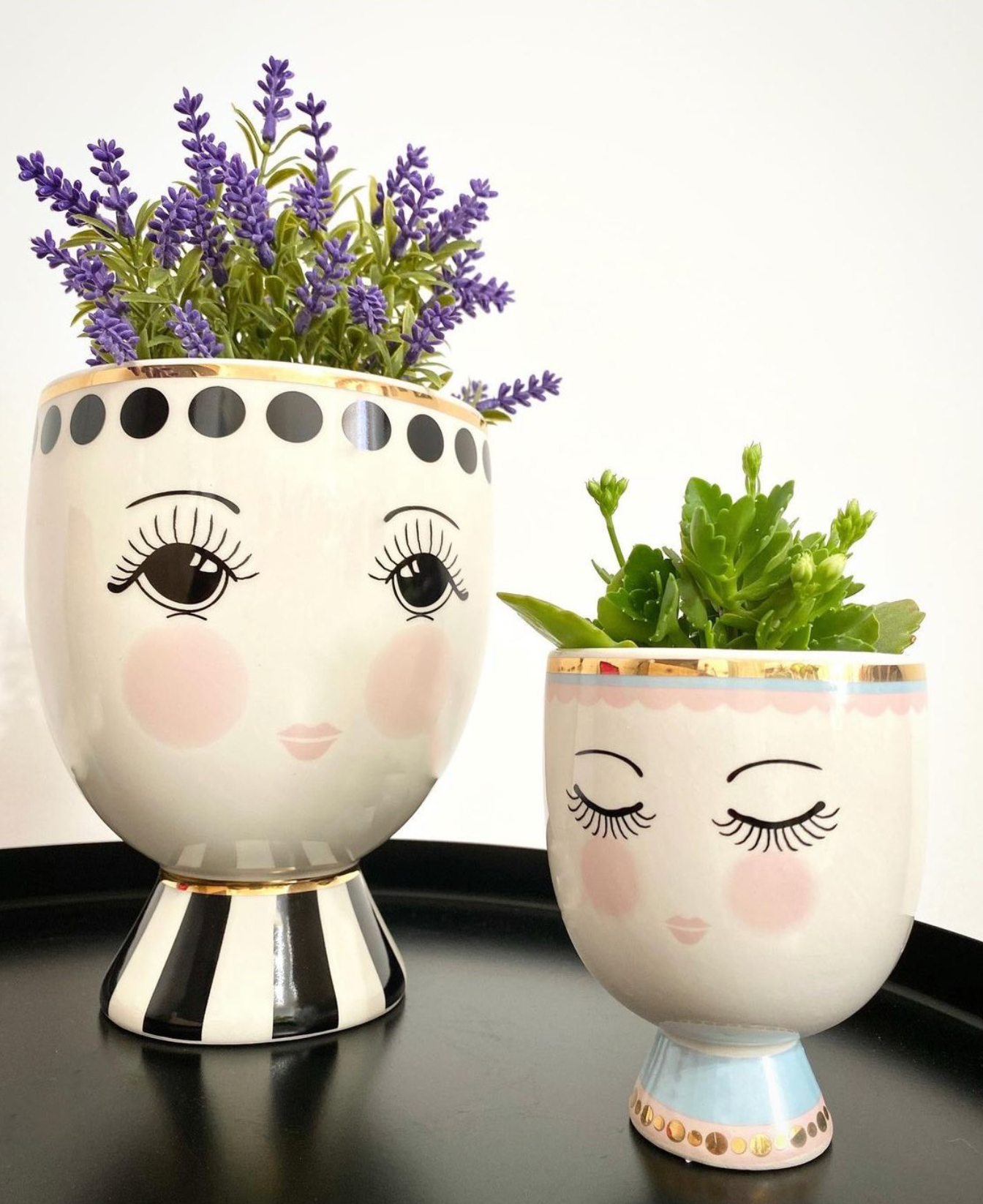 Miss Etoile Ceramic Flower Pot Monochrome
