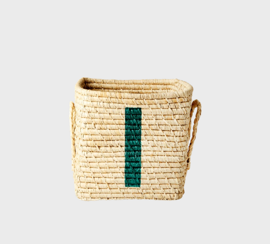 Rice Raffia Alphabets Basket