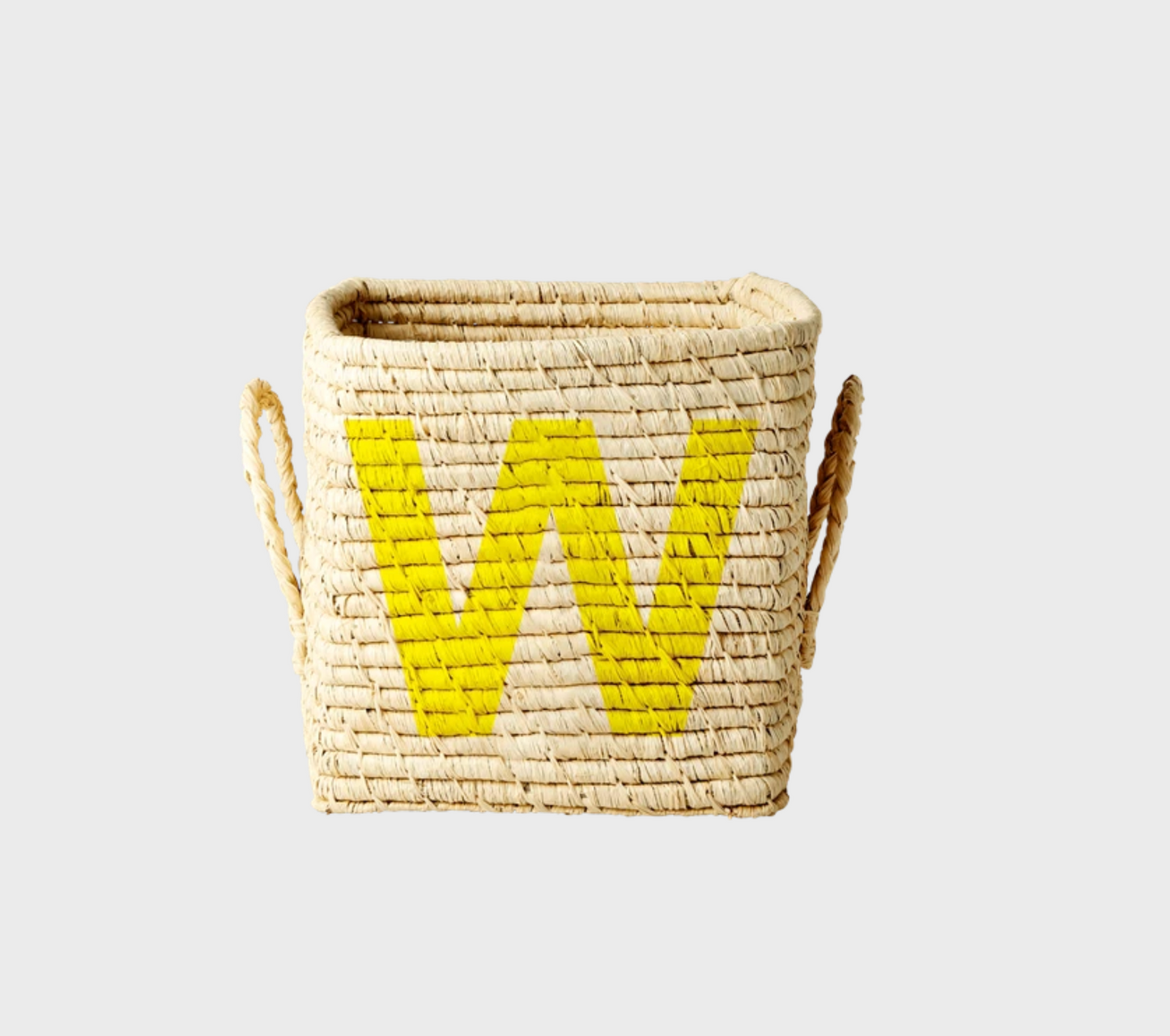 Rice Raffia Alphabets Basket