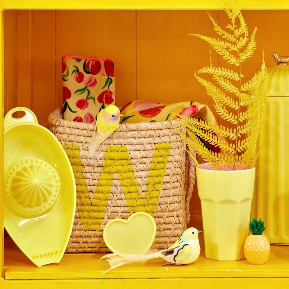 Rice Raffia Alphabets Basket