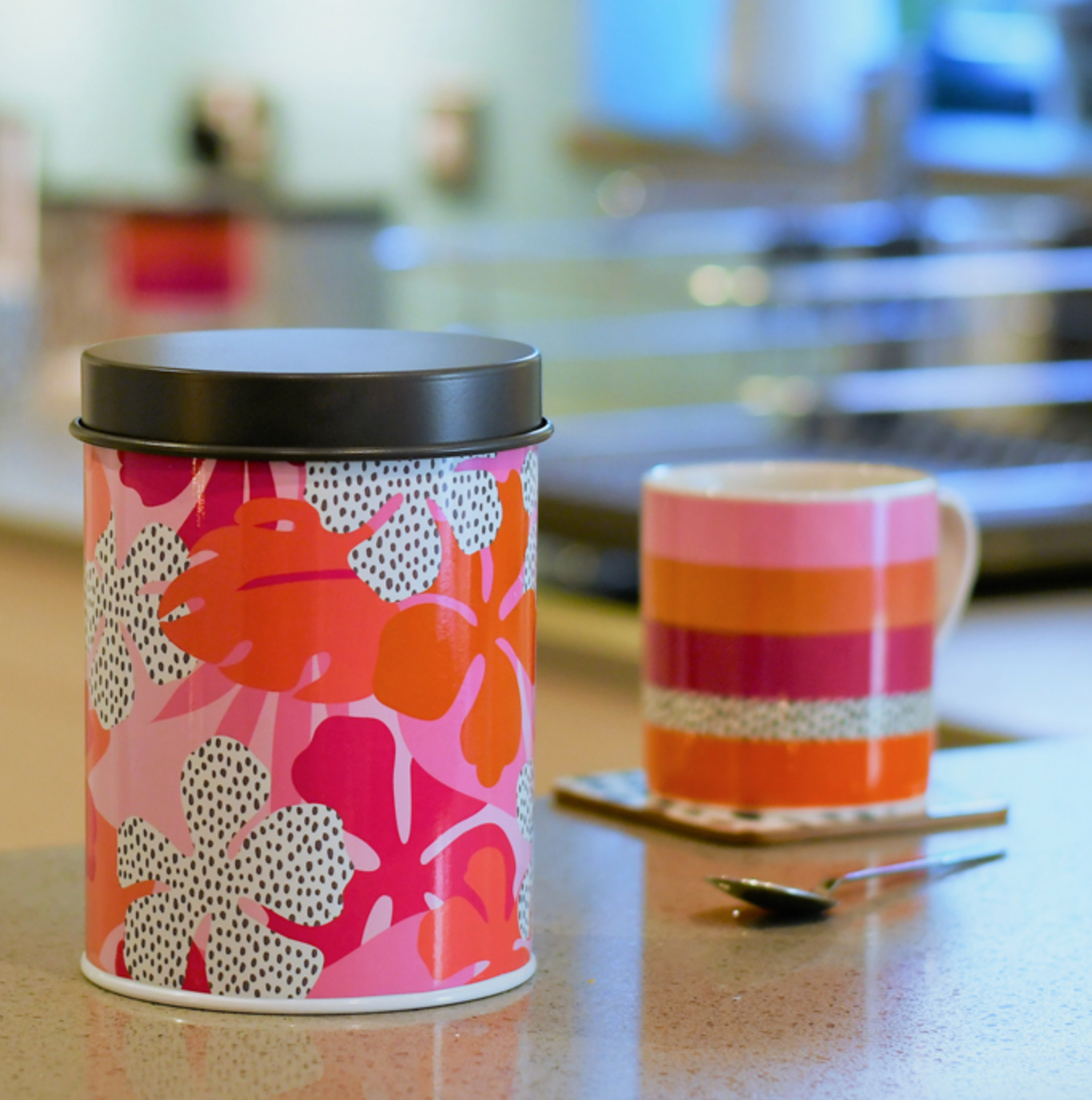 Tribal Fusion Storage Canister Floral