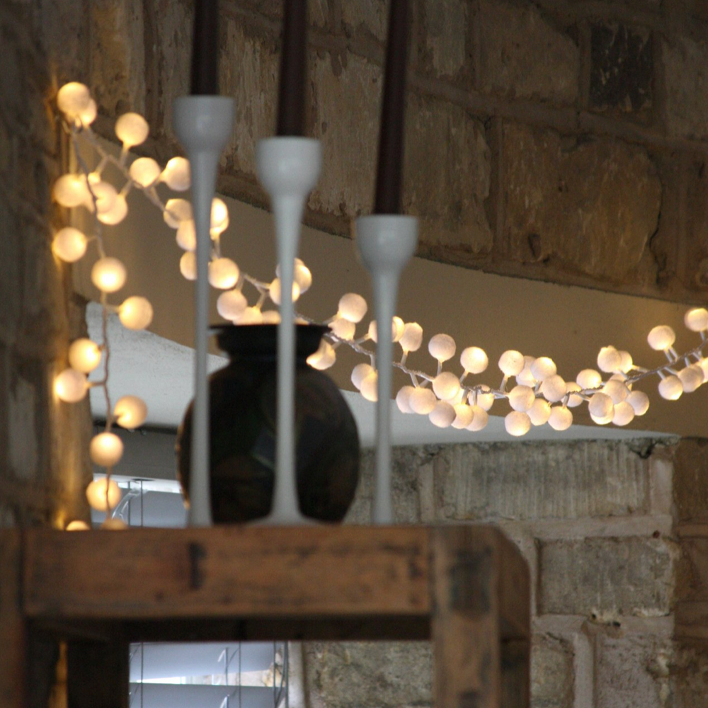 Pom Pom LED Fairy Light ( Mains Operated )