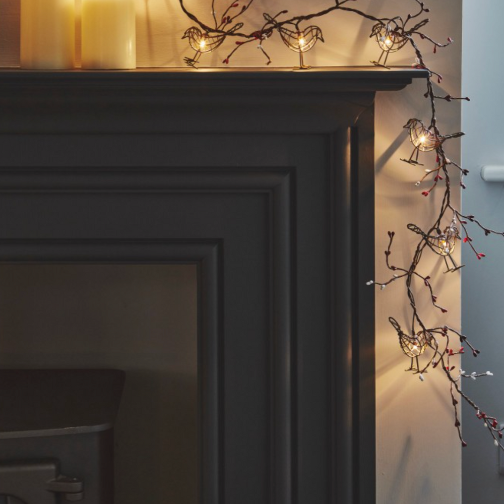 Winter Robin LED Fairy Light (Battery Operated)