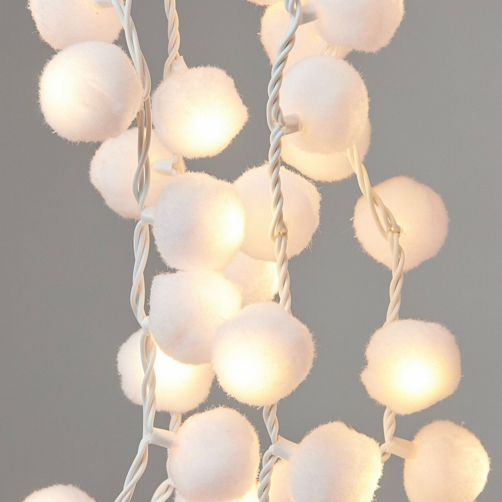 Pom Pom LED Fairy Light ( Mains Operated )