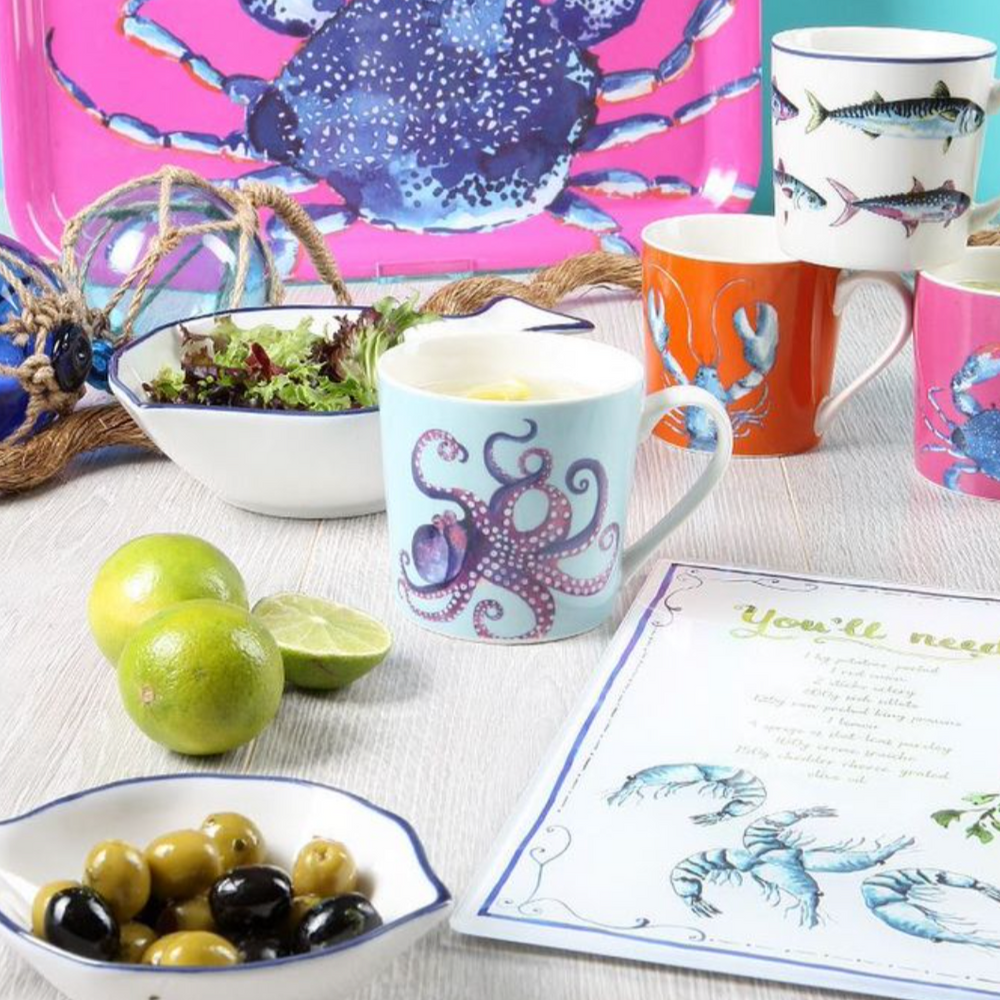 Dish Of The Day Melamine Serving Tray Crab