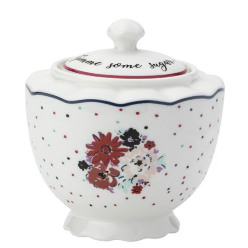 Ashley Thomas Porcelain Vintage Sugar Bowl