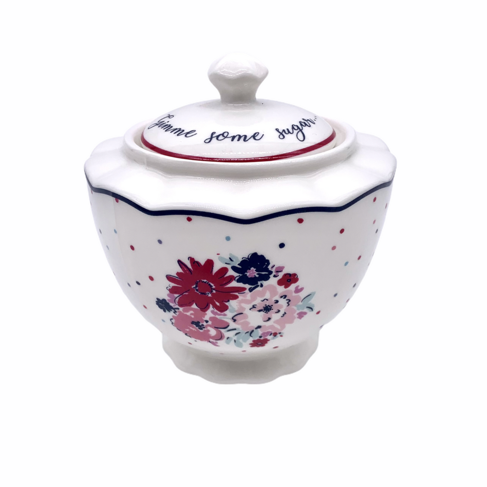 Ashley Thomas Porcelain Vintage Sugar Bowl