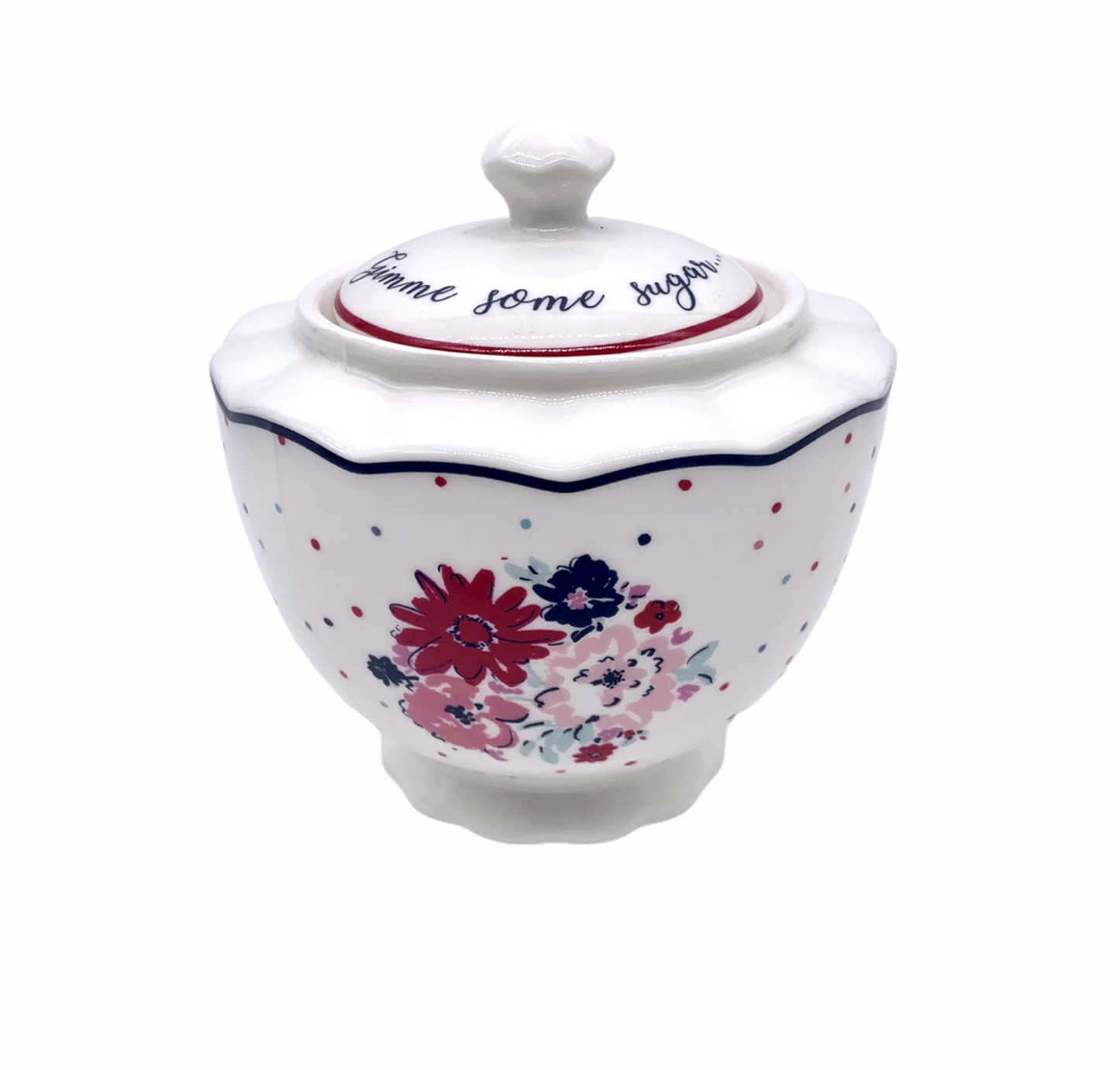 Ashley Thomas Porcelain Vintage Sugar Bowl