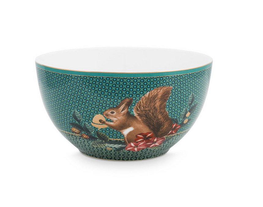 Pip Studio Winter Wonderland Cereal Bowl, Squirrel,15 CM