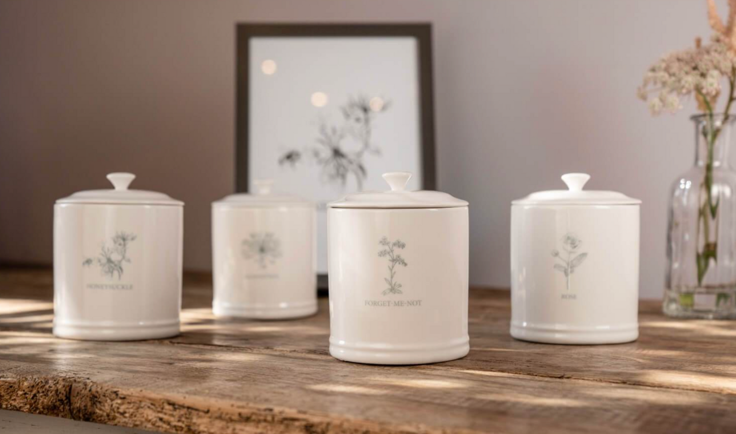 Mary Berry English Garden Collection Tea Canister, Honeysuckle