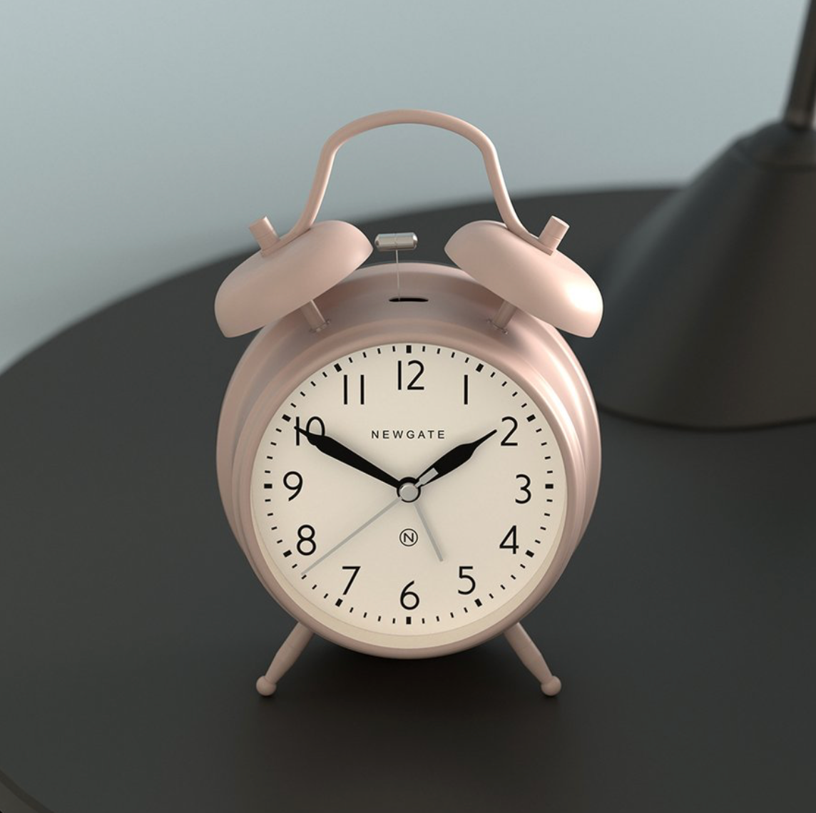 Newgate Covent Garden Alarm Clock, Blush Pink