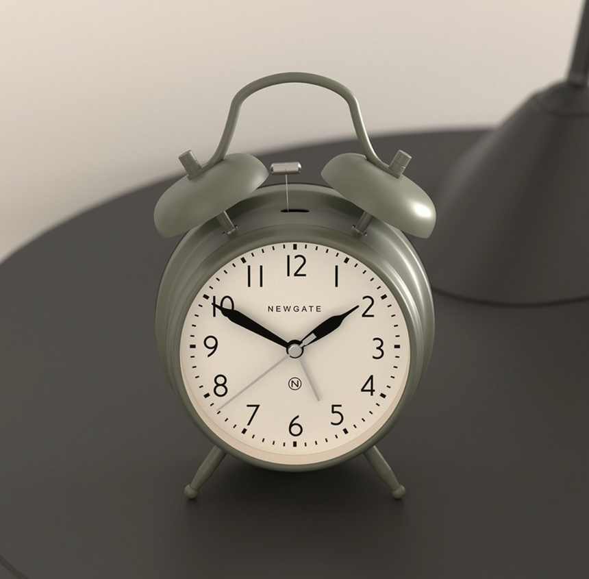 Newgate Covent Garden Alarm Clock, Asparagus Green