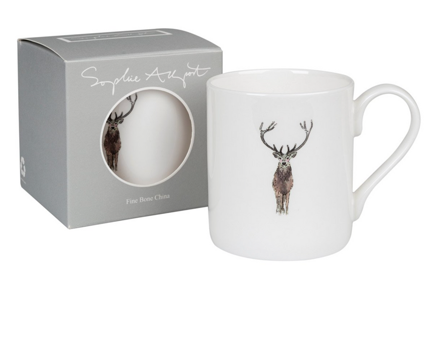 Sophie Allport Large Mug, Highland Stag Solo