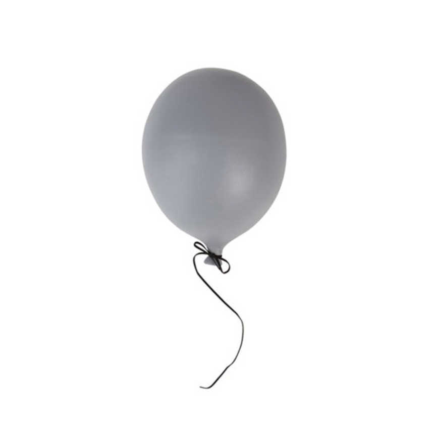 By ON Ceramic Balloon Wall Decoration, Grey